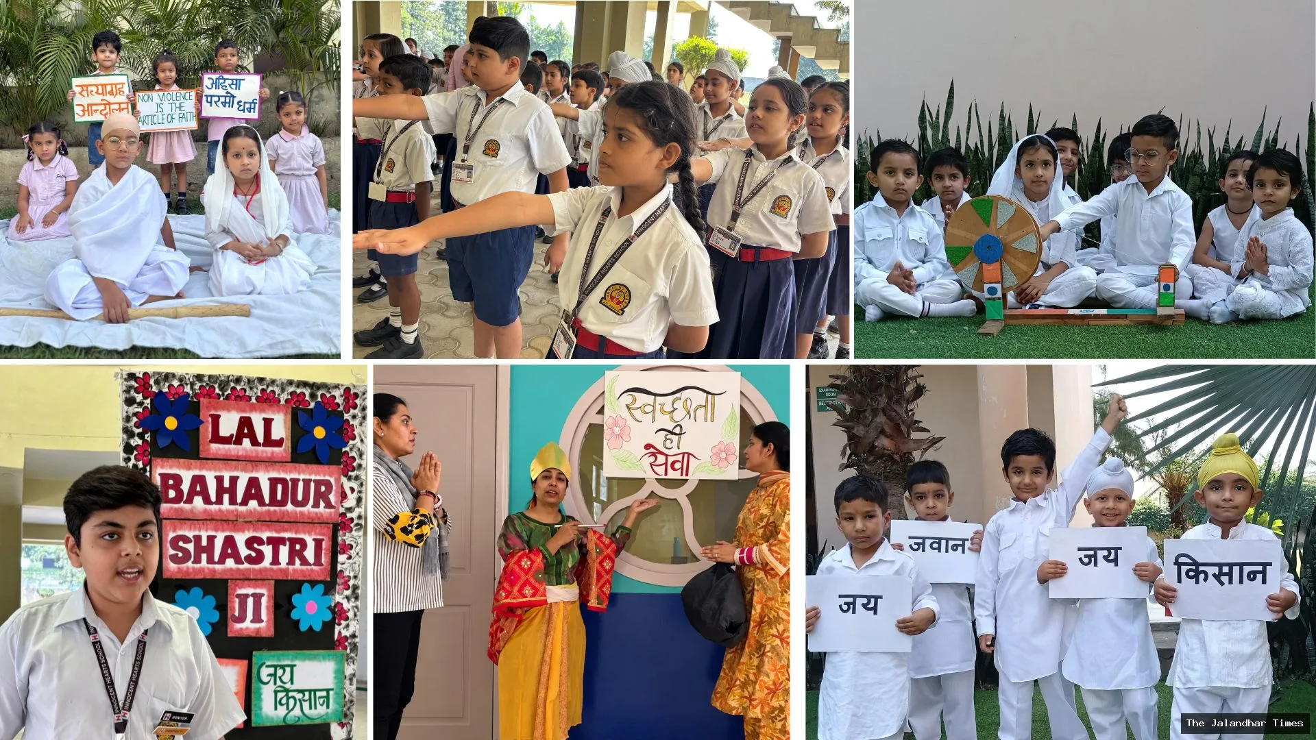 Innocent Hearts Students Mark Gandhi and Shastri Jayanti With Cleanliness Drive and Creative Activities