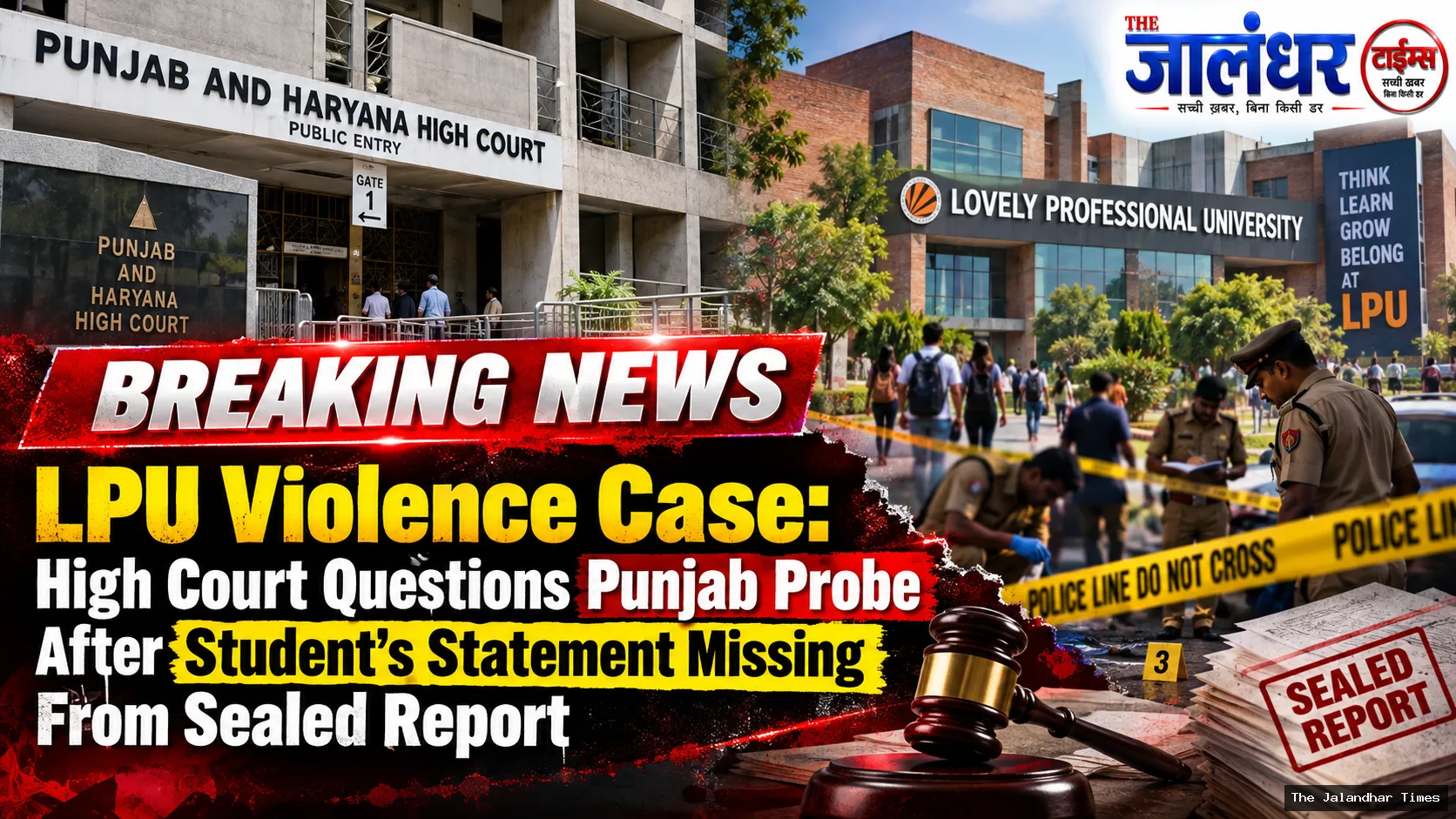 LPU Violence Case: High Court Questions Punjab Probe After Student’s Statement Missing From Sealed Report