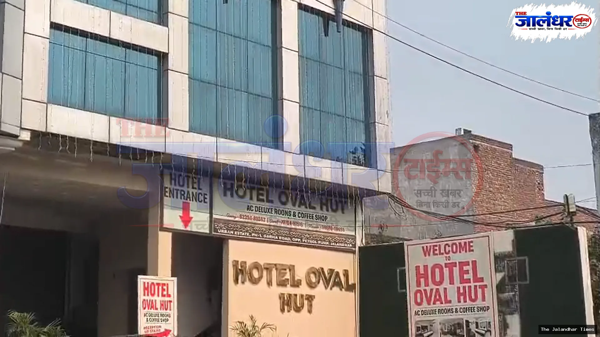 Police investigate after a woman from Jammu was found dead at Oval Hut Hotel in Jalandhar