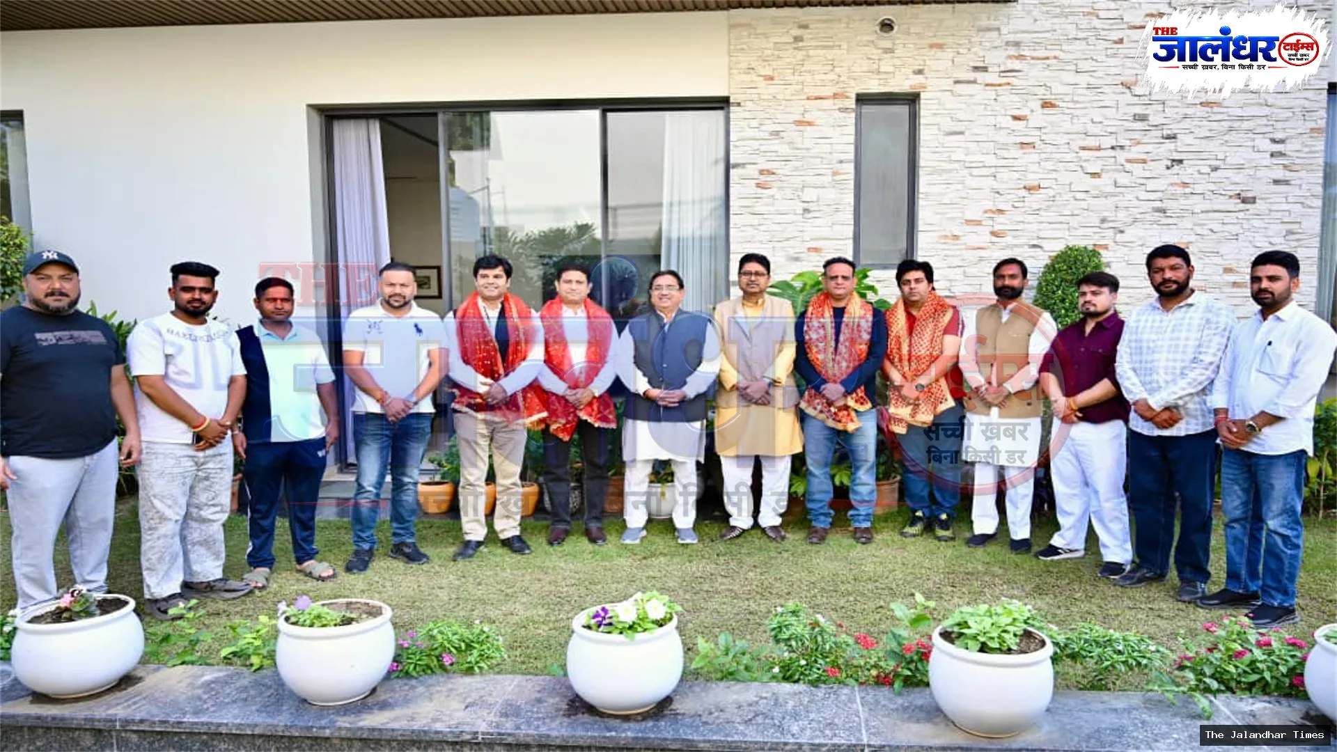 Punjab BJP Vice-President Rakesh Rathour Felicitates Newly Appointed Jalandhar District Office-Bearers