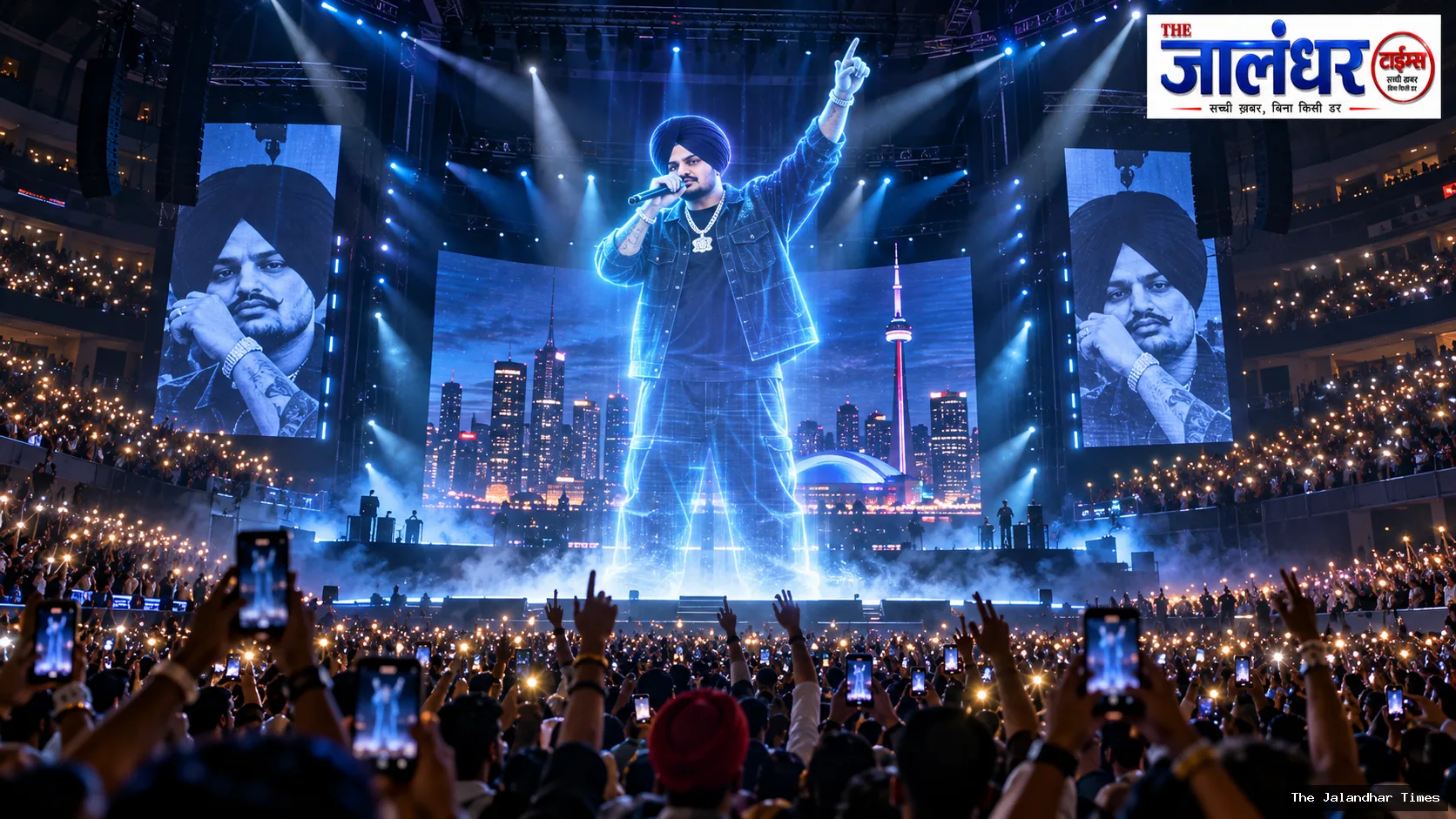Sidhu Moose Wala hologram show at Scotiabank Arena in Toronto Canada