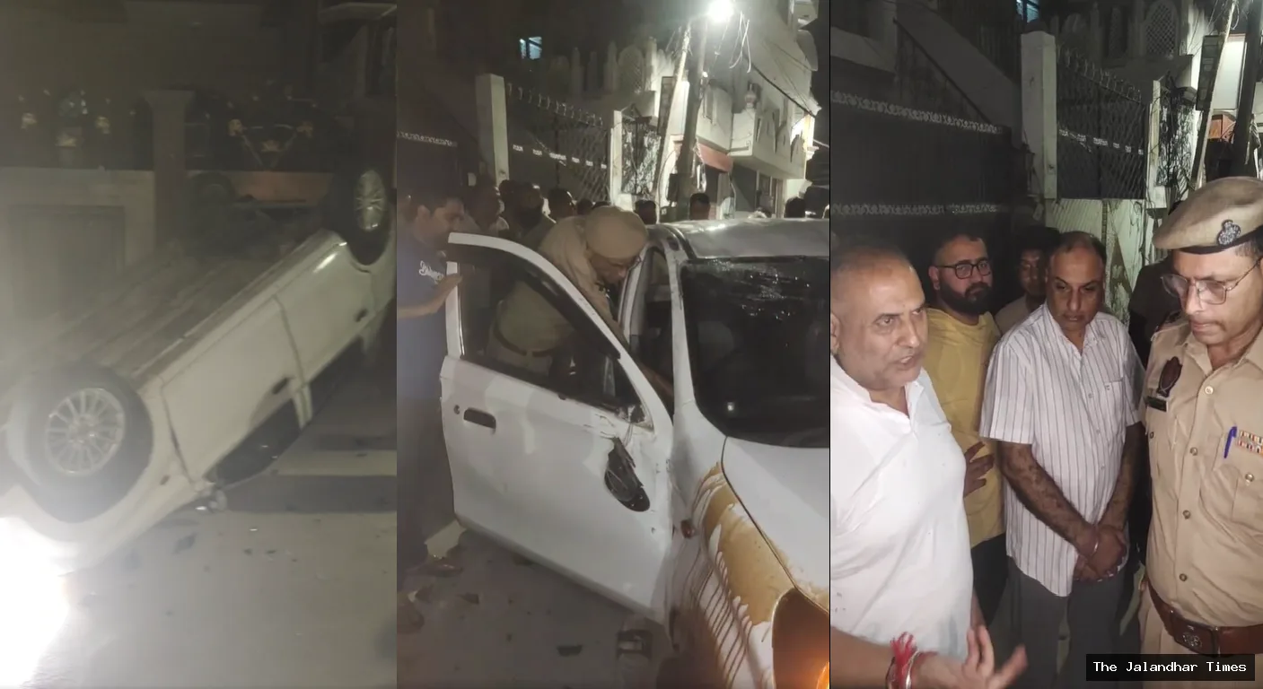 Speeding Car Overturns After Hitting Parked Vehicles, Three Youths Detained