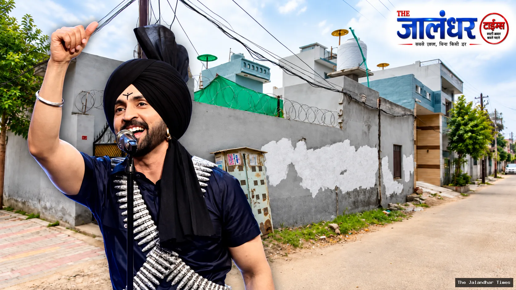 Pro-Khalistan slogans found on wall near Diljit Dosanjh ancestral home in Dosanjh Kalan Jalandhar