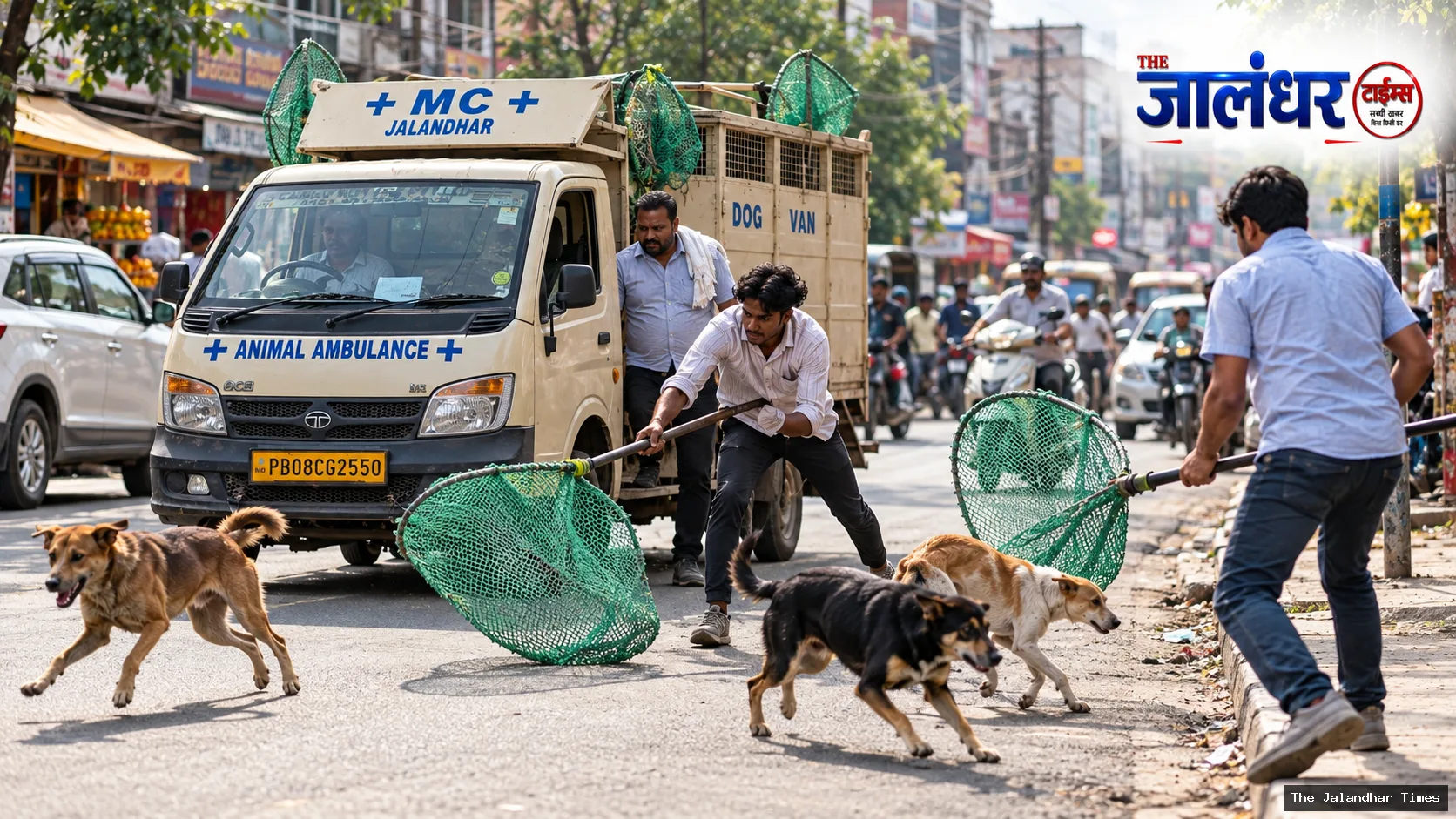 Jalandhar MC Sends Dog-Catcher Vans Onto City Roads in New Stray-Dog Control Push