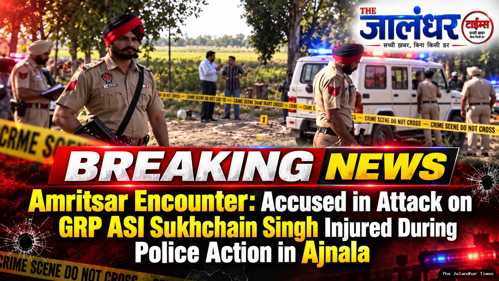 Amritsar Encounter: Accused in Attack on GRP ASI Sukhchain Singh Injured During Police Action in Ajnala