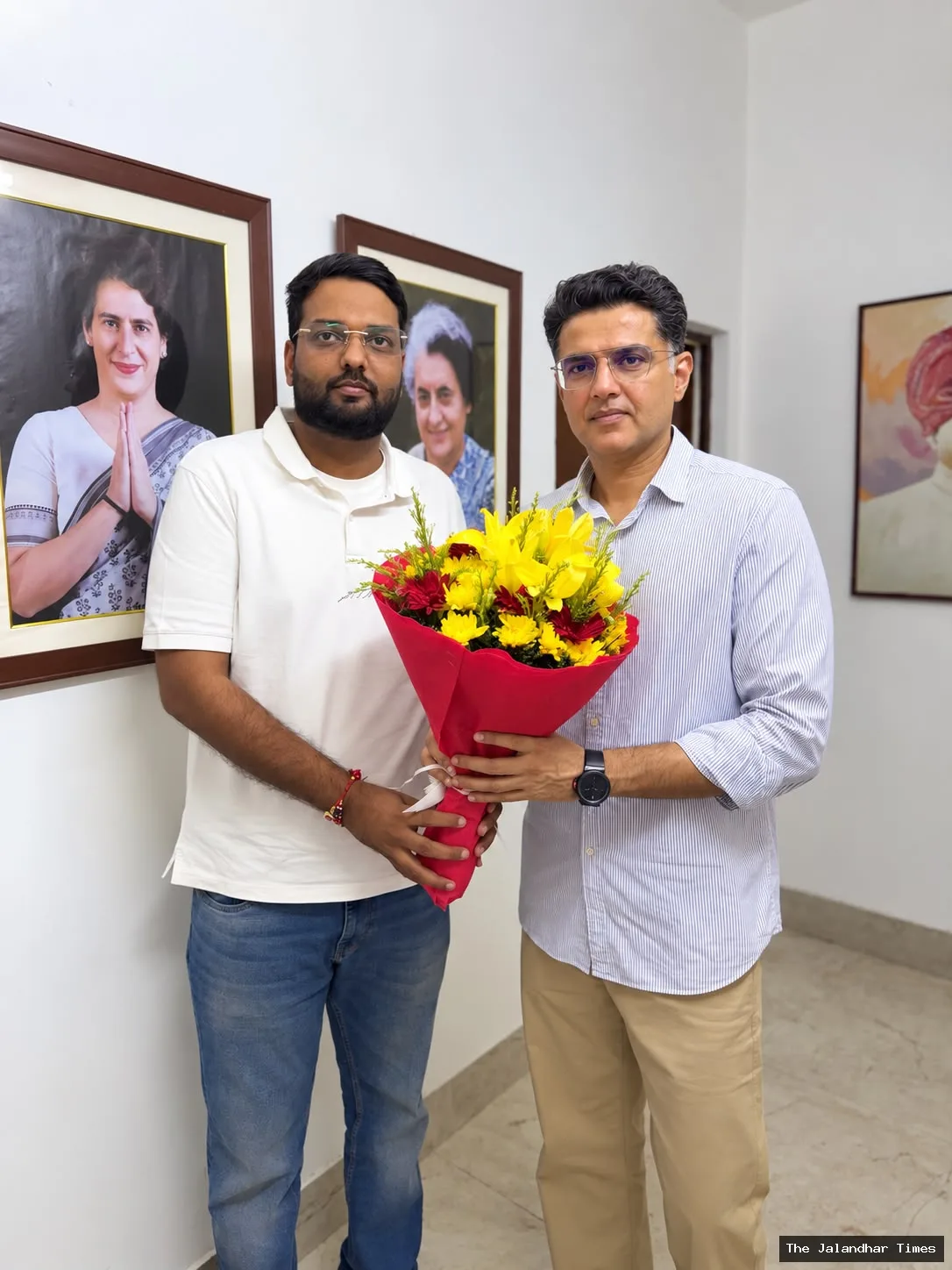 Angad Dutta Meets Sachin Pilot in Delhi, Focus on Strengthening Congress in Jalandhar Urban