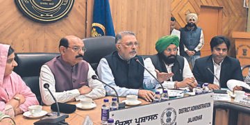 Punjab Chief Minister Health Scheme registration review meeting Jalandhar