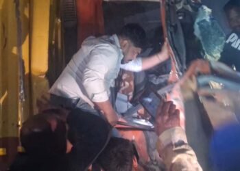Jalandhar-Pathankot Highway road accident, two seriously injured, emergency medical care