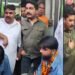 Jalandhar theft accused caught and garlanded by locals viral video
