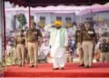 पंजाब CM भगवंत मान पुलिस भर्ती परेड में संबोधित करते हुए