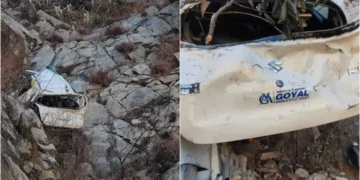 Himachal Thunag jeep accident 200 meter deep gorge, 3 dead, Mandi district road accident